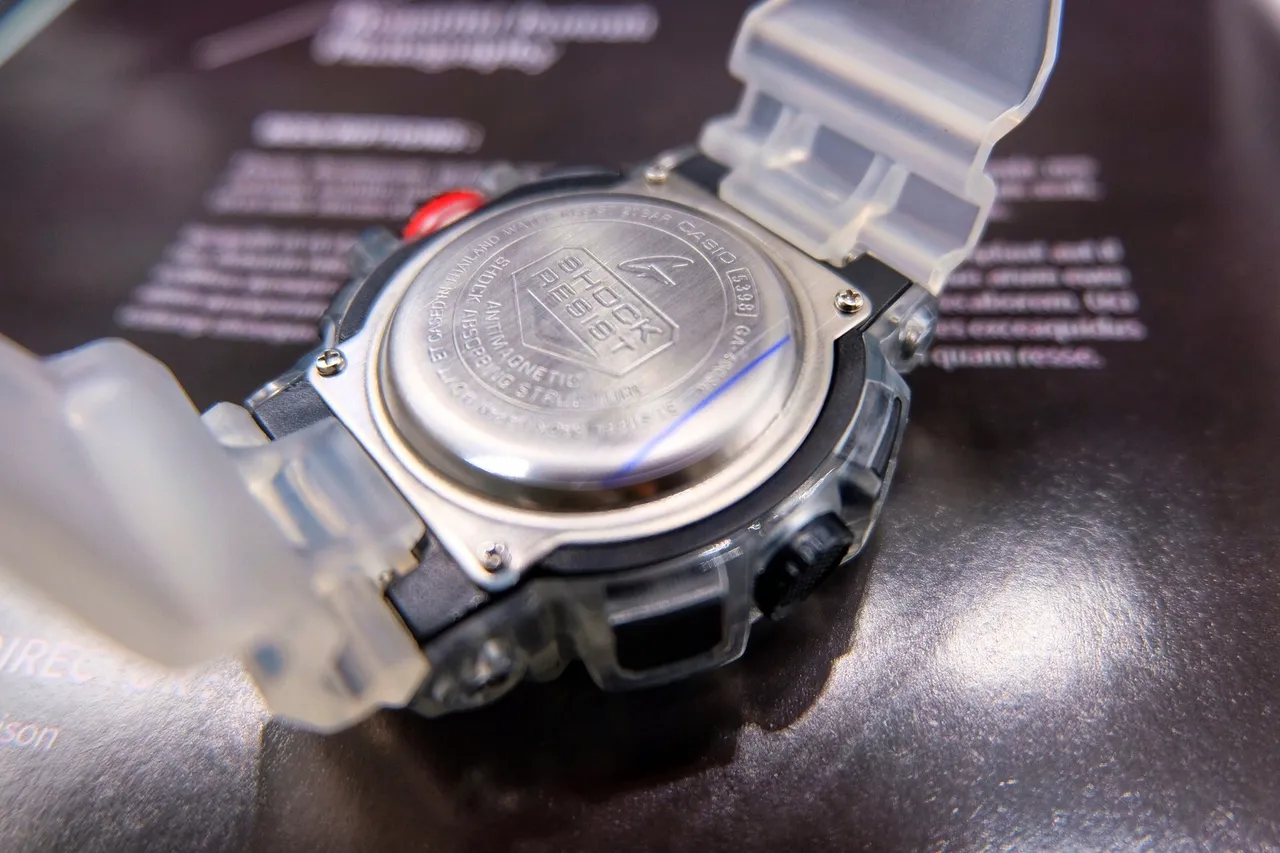 Casio G-Shock Transparent Resin Black Dial Sports Watch 6