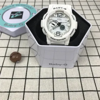Casio White Black Analog-Digital Hybrid Tide Graph Function Watch
