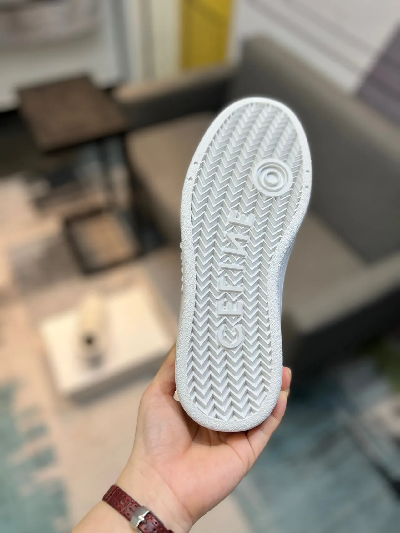 Celine CT-01 sneakers lifestyle monochrome blanc 9