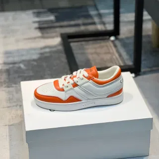 Celine CT-01 White and Orange Panelled Lifestyle Sneakers