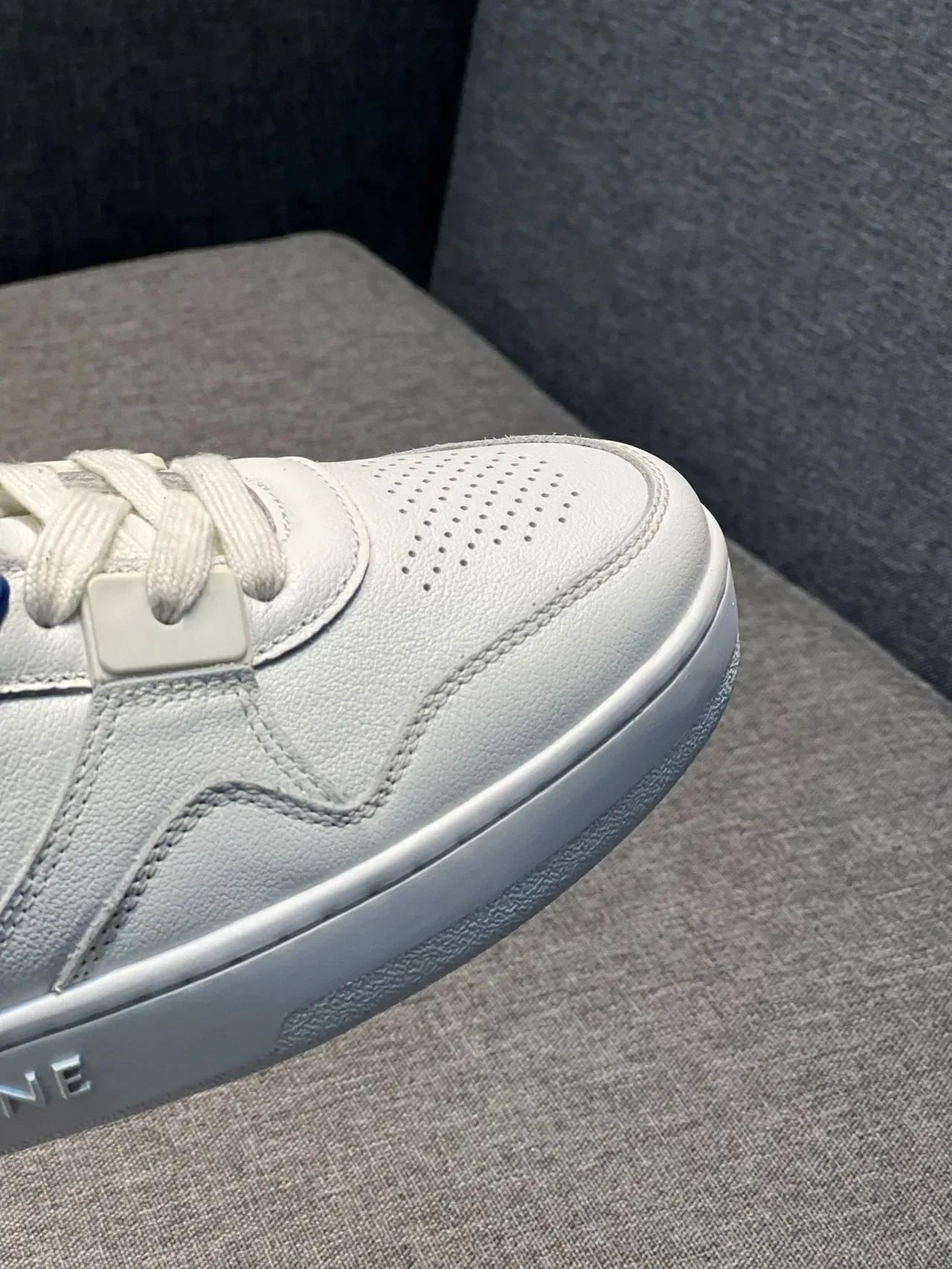 Celine CT-01 White Blue Red Leather Lifestyle Sneakers 3