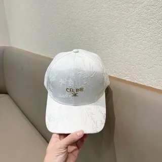 Celine Jacquard Floral Baseball Cap