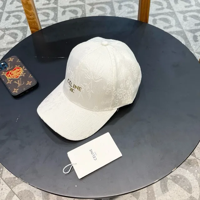 Celine Jacquard Floral Baseball Cap 3