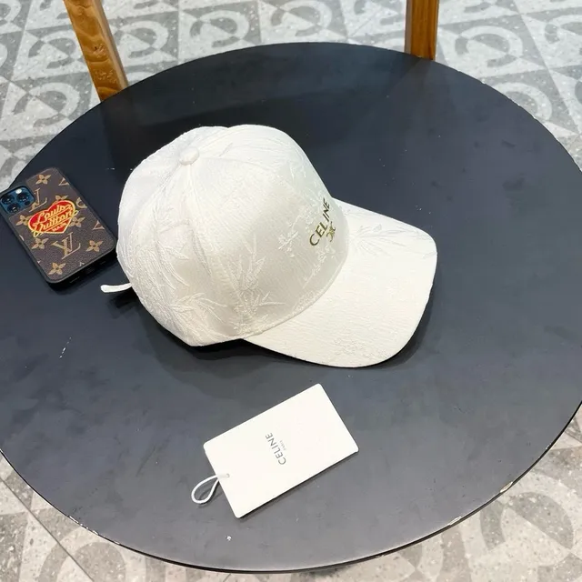 Celine Jacquard Floral Baseball Cap 4