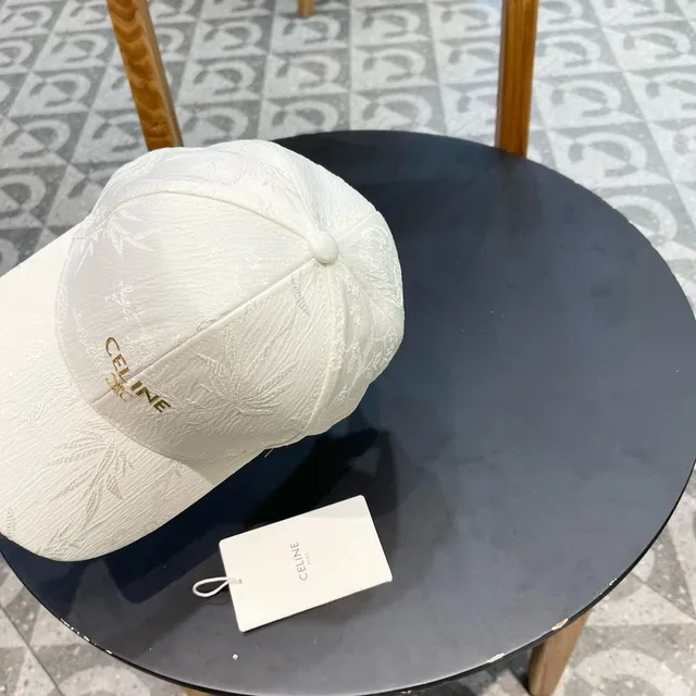 Celine Jacquard Floral Baseball Cap 7