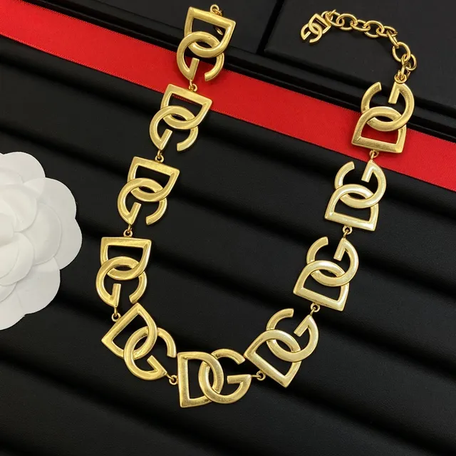 Chanel CC-Link Gold White Interlocking Motif Metal Necklace 6