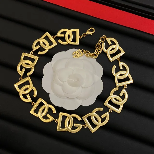 Chanel CC-Link Gold White Interlocking Motif Metal Necklace 7