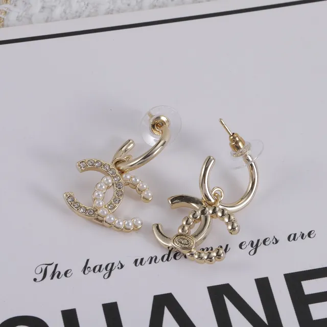Chanel CC Pearl and Crystal Earrings 3