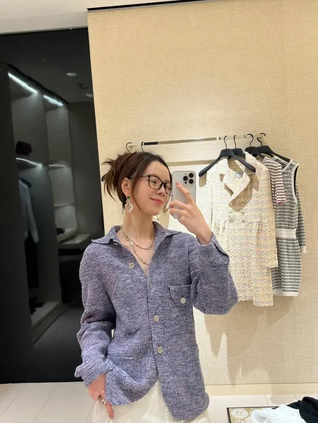 Chanel Pérola e CC Logo Star Charm Colar Multicamadas 4
