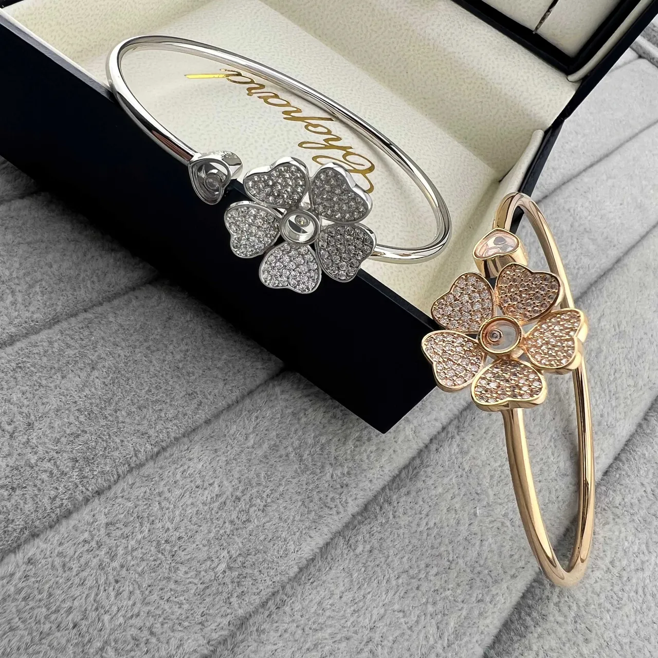 Chopard সুখী হার্ট ফুল Pavé ব্যাঙ্গেল কাঁজি 2