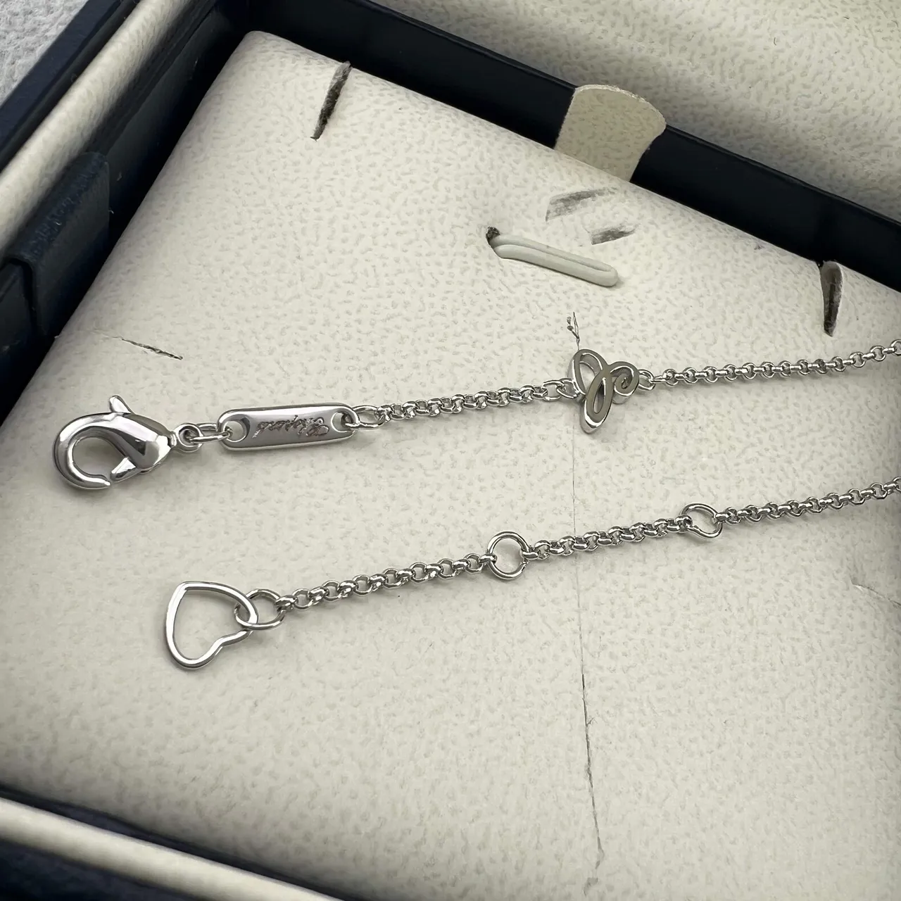 Chopard Happy Hearts or et argent en forme de cœur pendentif Pavé Diamond Halo collier 4