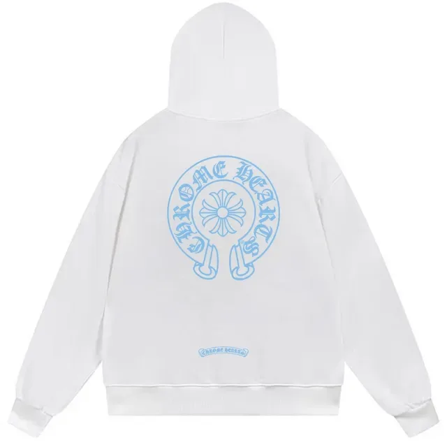 Chrome Hearts Black Blue Full-Zip Oversized Fit Hoodie 3