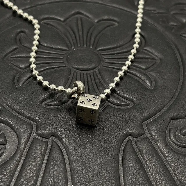 Chrome Hearts صليب مكعب قلادة سلسلة كرات 3