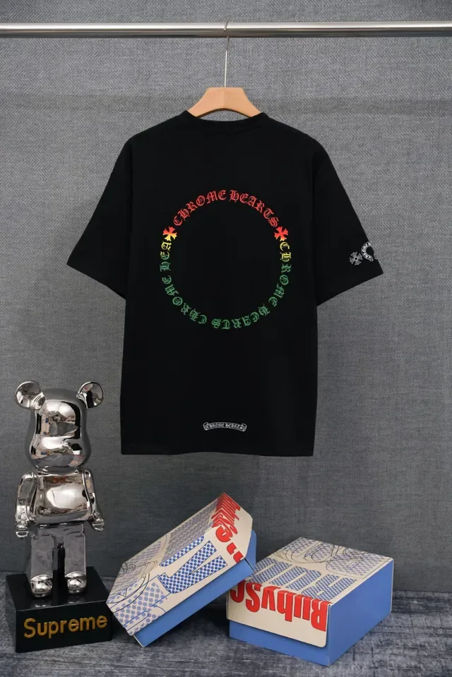 Chrome Hearts Embroidered Logo Black T-Shirt 3