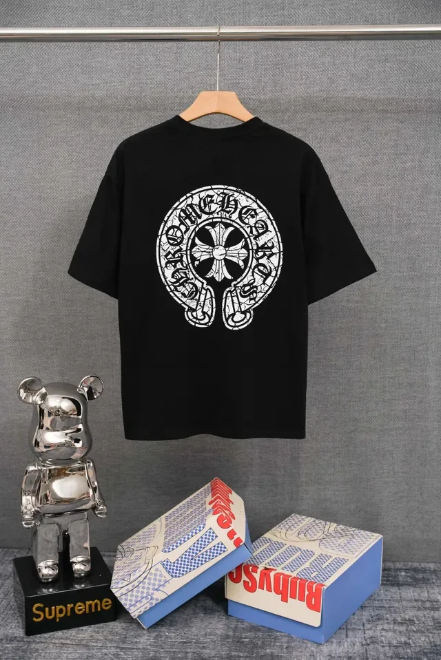 Chrome Hearts Logo Graphic Black T-Shirt 4