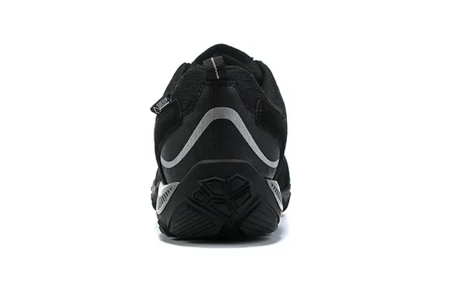 Columbia Black Gray Low-Cut Hiking Boot Synthetic Suede Upper Sneakers 6