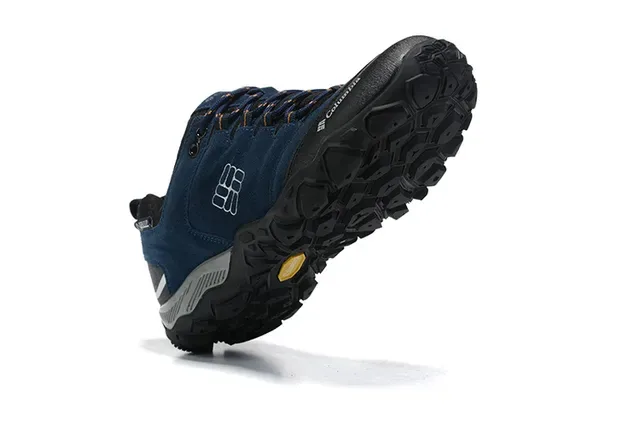 Columbia Black Gray Low-Cut Hiking Boot Synthetic Suede Upper Sneakers 18