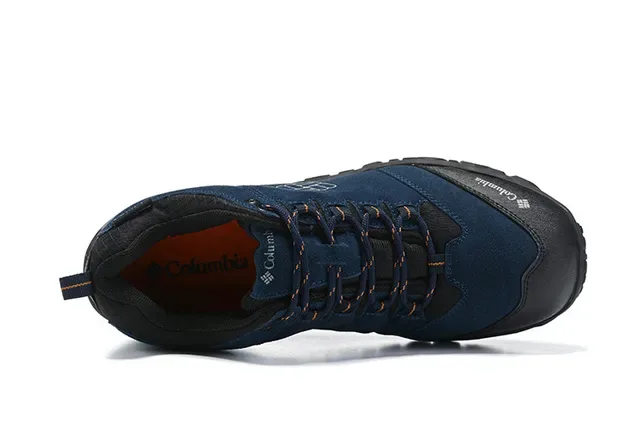 Columbia Black Gray Low-Cut Hiking Boot Synthetic Suede Upper Sneakers 19
