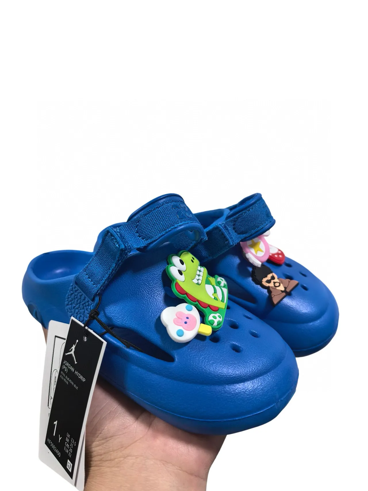 Crocs Beige Noir Mousse Moulée Lanière Ajustable Sabot 13