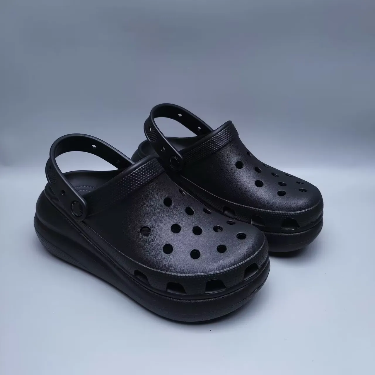 Crocs Classic Clog Black Molded Foam Platform Clog 4