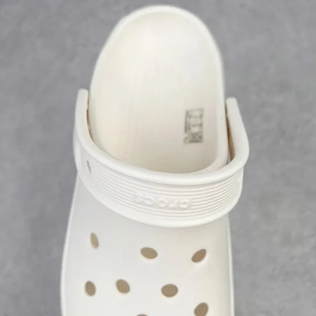 Crocs Echo Clog Off-White Platform Molded Foam Clog 6