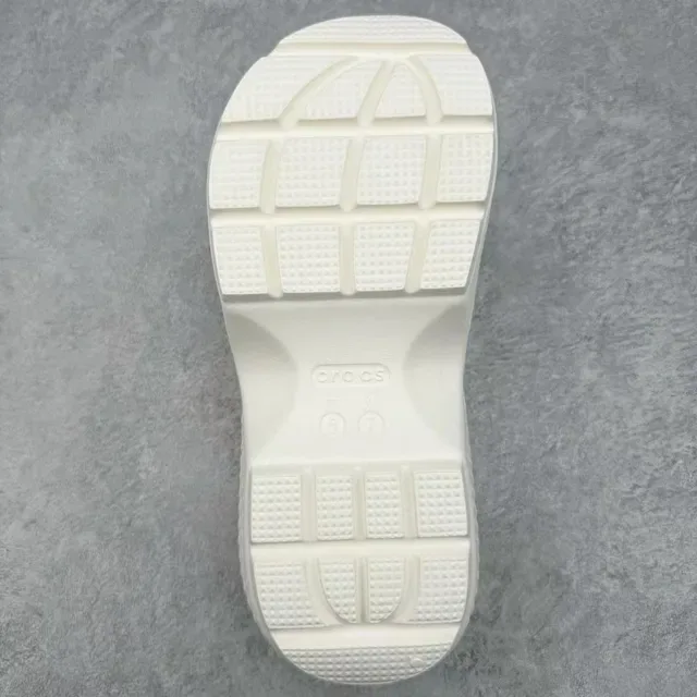Crocs Zueco Blanco Suela Plataforma Superior Perforado 2