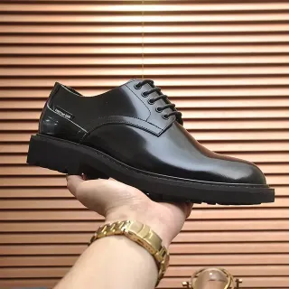 Christian Dior Glossy Black Cap-Toe Oxford Shoes