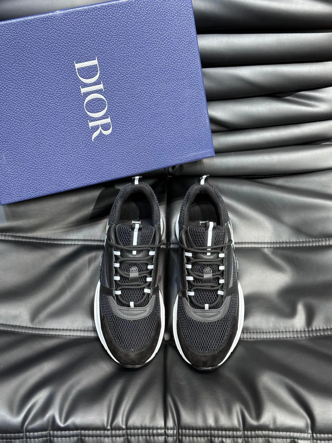 Dior B23 Black and White Chunky Sneakers 2
