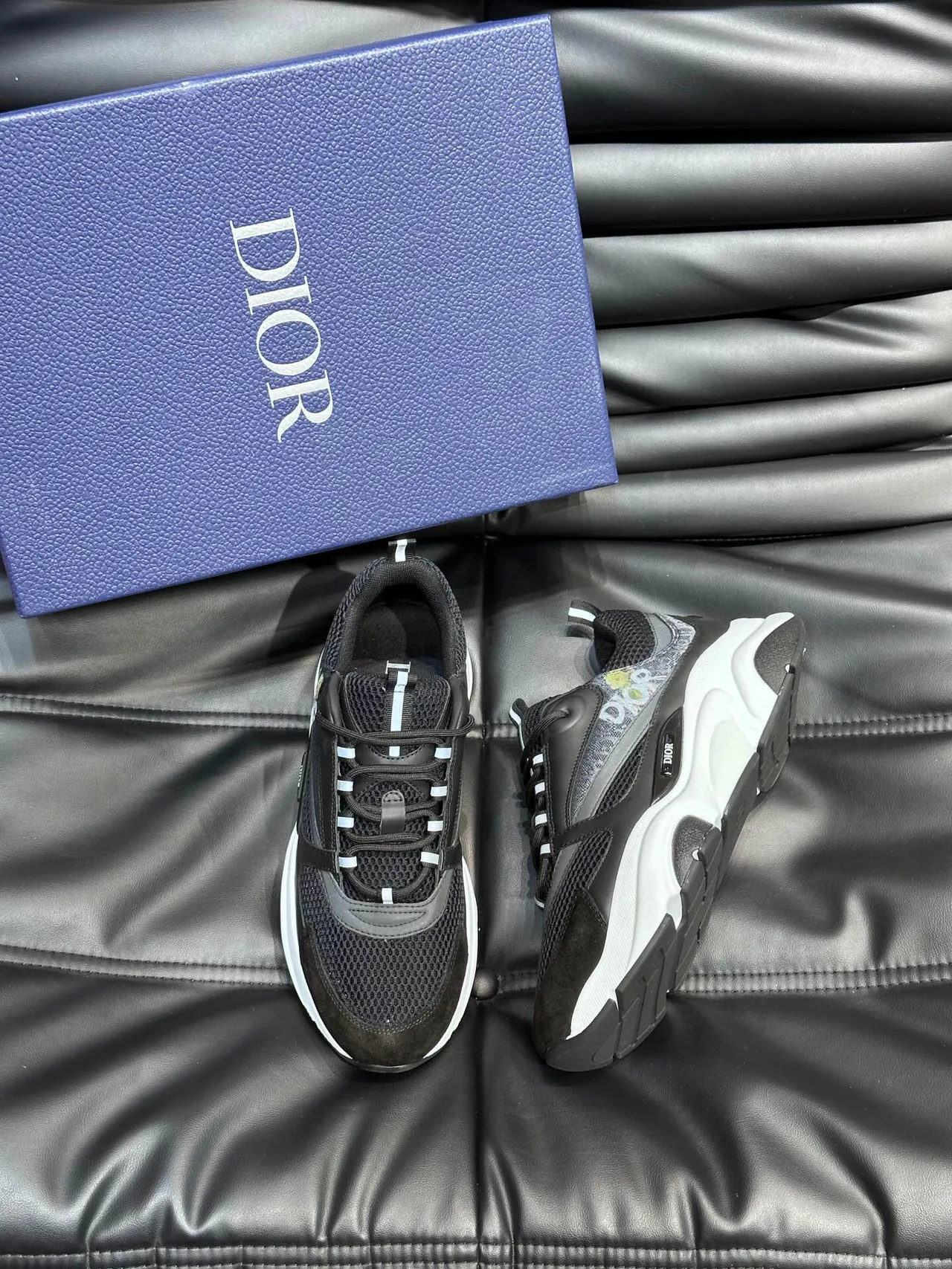 Dior B23 Black and White Chunky Sneakers 3