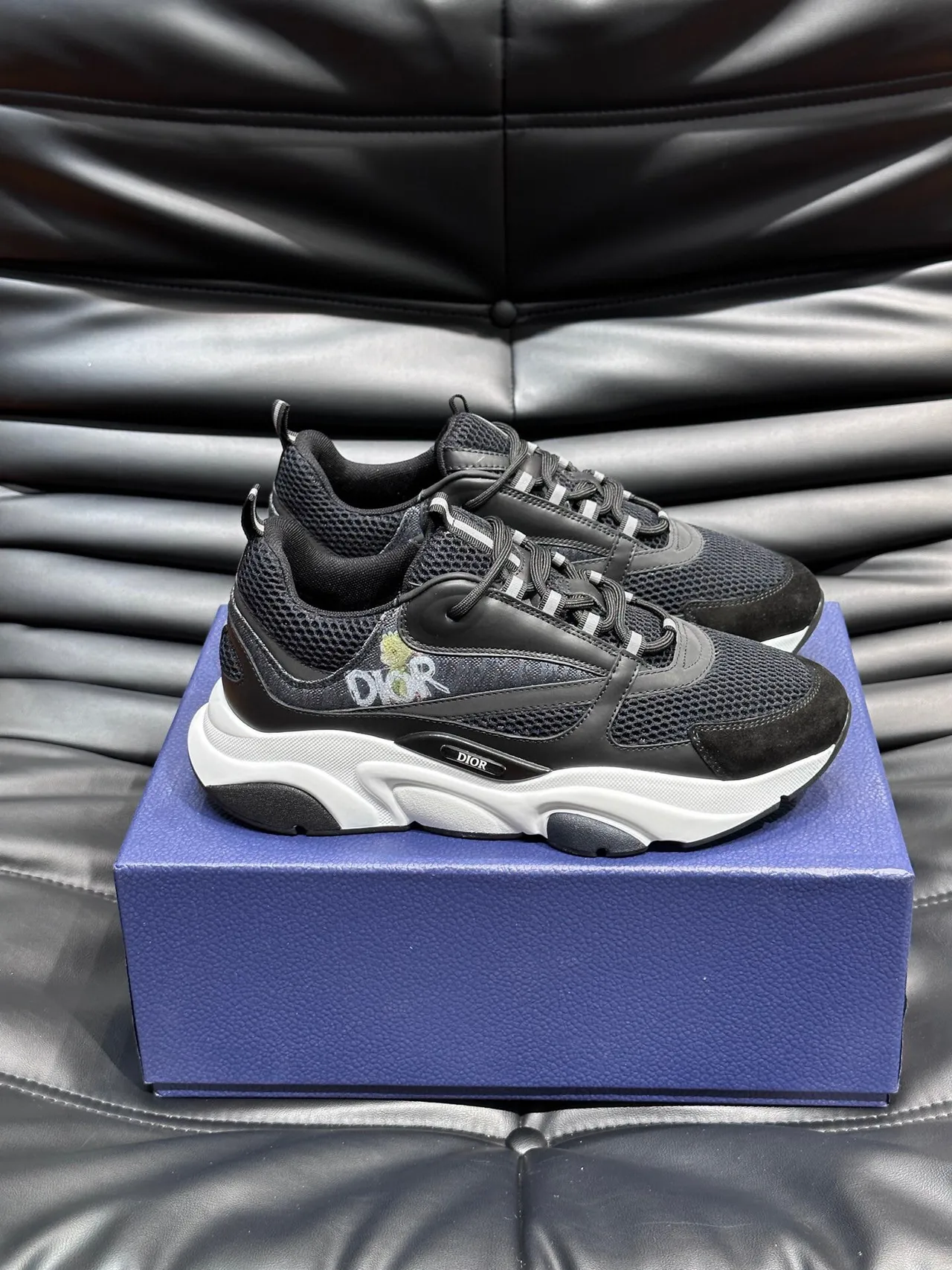 Dior B23 Black and White Chunky Sneakers 4
