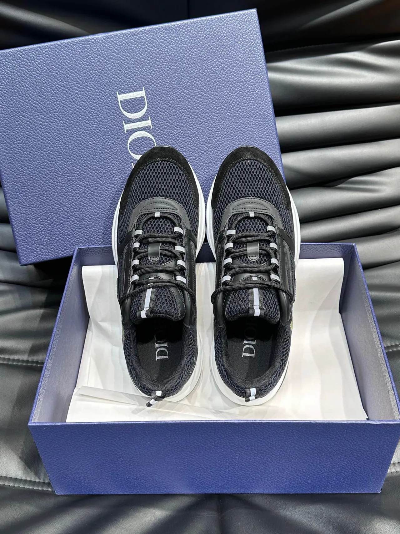 Dior B23 Black and White Chunky Sneakers 5