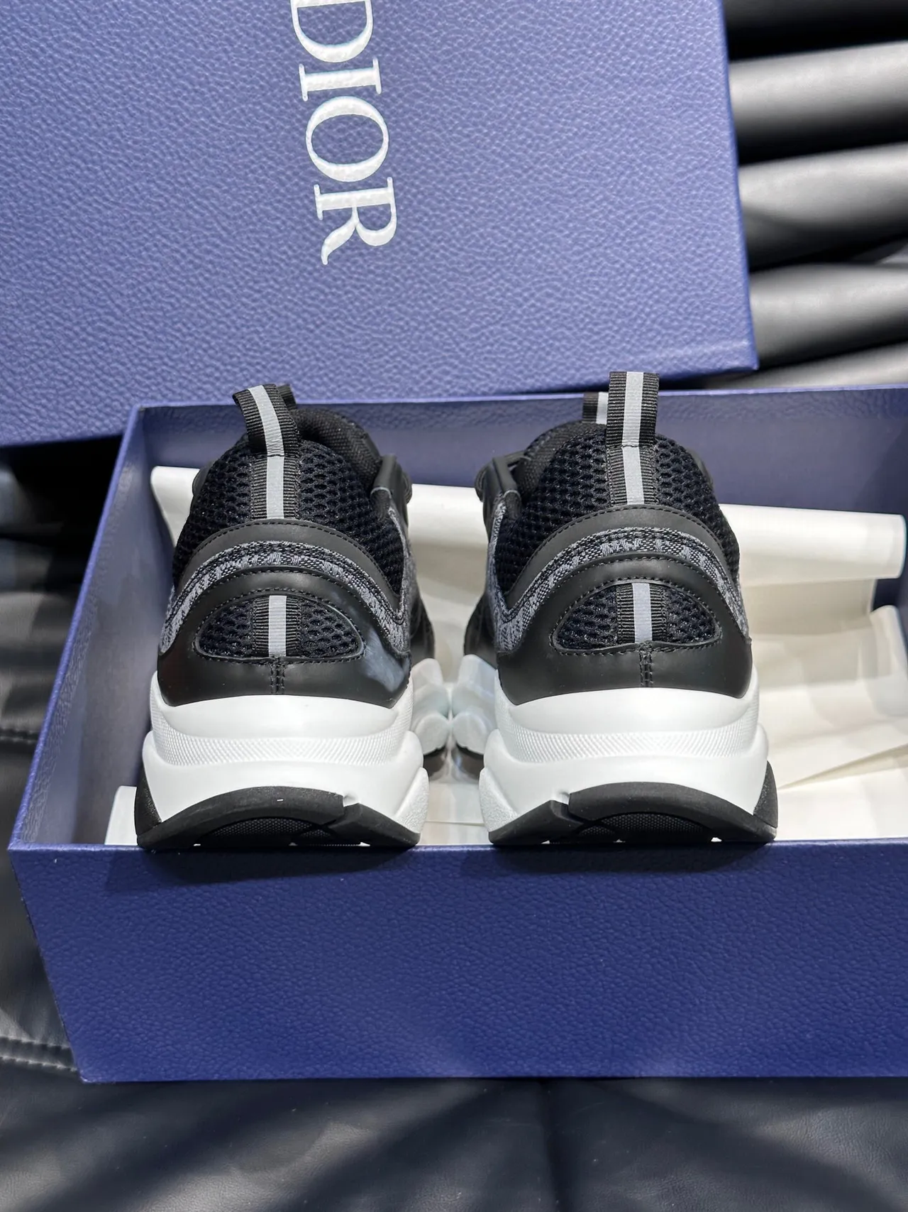 Dior B23 Black and White Chunky Sneakers 7