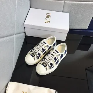 Dior B23 Navy Brushstroke Print Lifestyle Sneakers