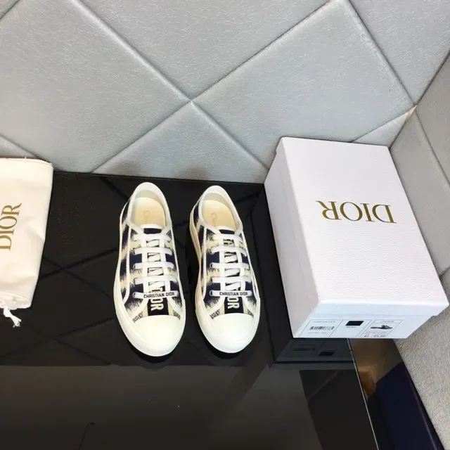 Dior B23 Navy Brushstroke Print Lifestyle Sneakers 4