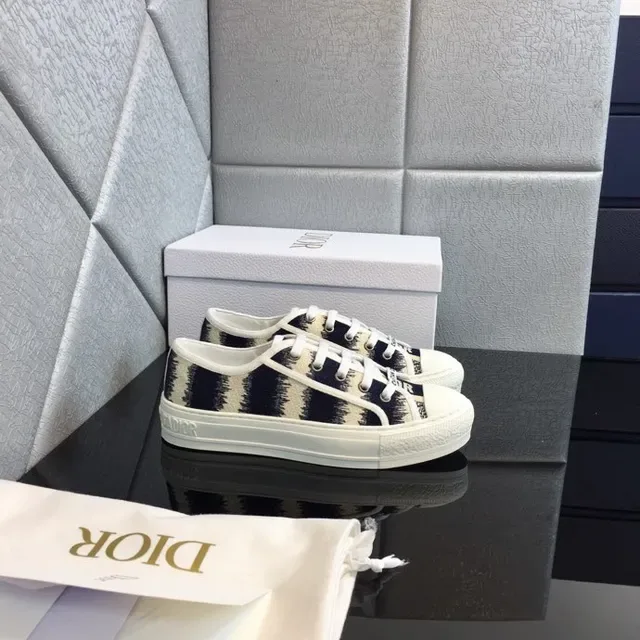 Dior B23 Navy Brushstroke Print Lifestyle Sneakers 6