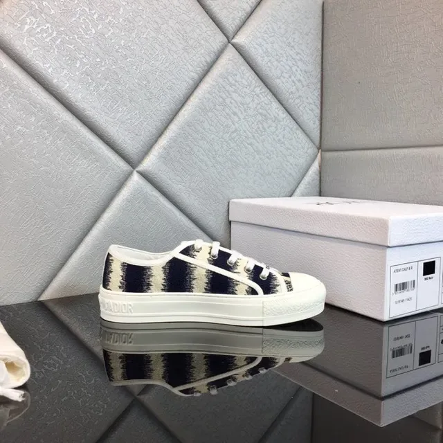 Dior B23 Navy Brushstroke Print Lifestyle Sneakers 7