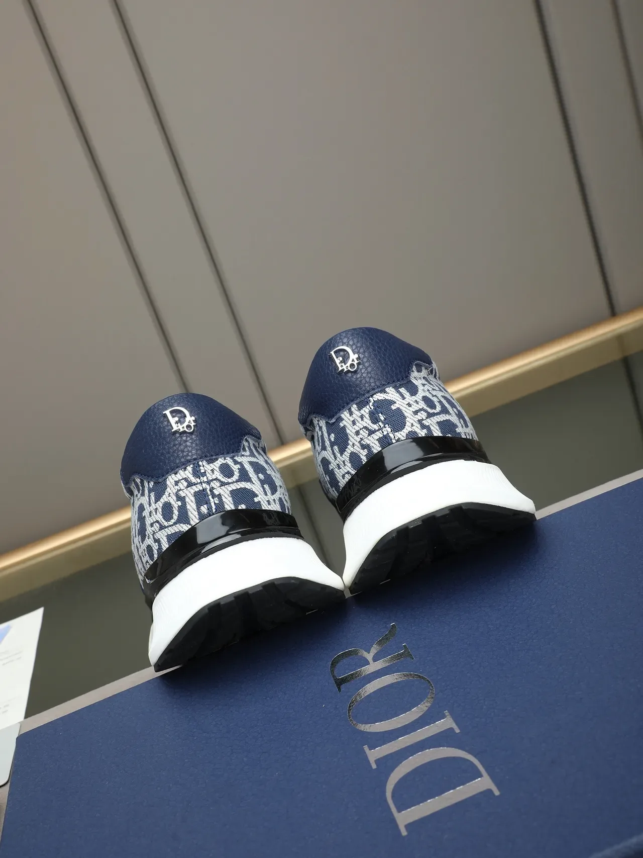 Dior B23 Navy Oblique Monogram Chaussures Lifestyle à Enfiler 3