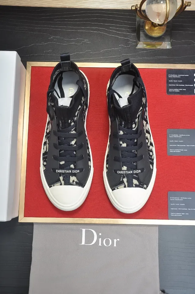 Dior B23 Oblique Monogram High-Top Lifestyle Sneakers 5