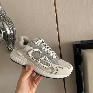 Dior B27 Off-White and Gray Lifestyle Sneakers