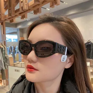 Dior B27 Oversized Cat-Eye Monogram Sunglasses