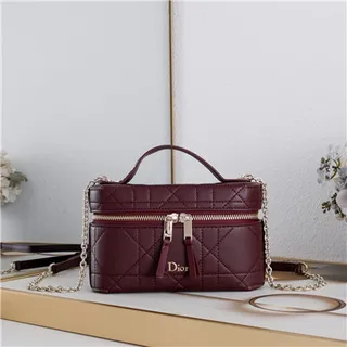 Dior Beige Black Structured Rectangular Monogram Canvas Handbag 19