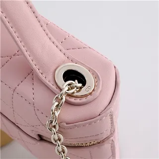 Dior Beige Black Structured Rectangular Monogram Canvas Handbag 24