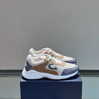 Sneakers Lifestyle Dior Beige Violette Upper Multi-Material Midsole Sculptée Blanche