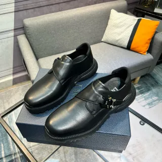 Dior Black Buckle-Strap Chunky Lug Sole Loafer