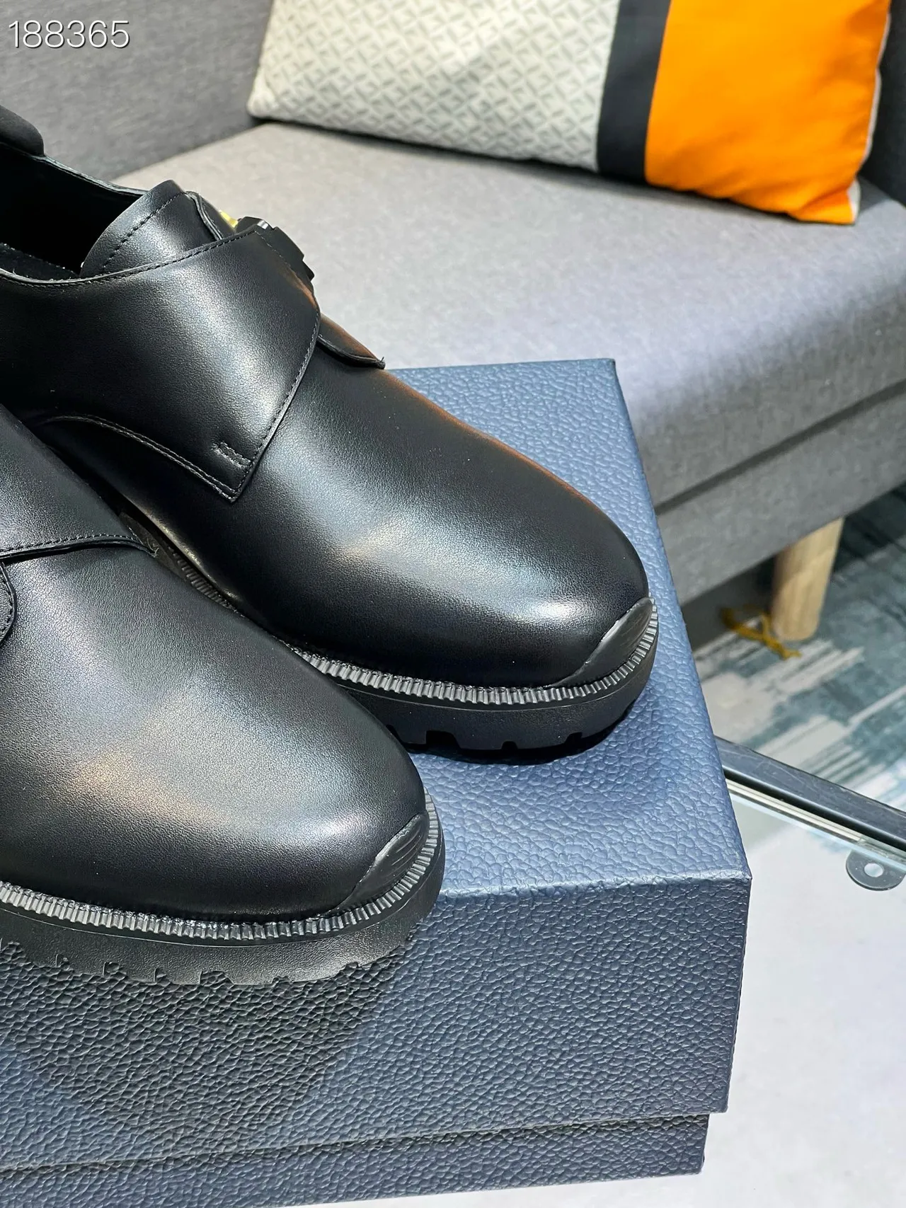 Dior Black Buckle-Strap Chunky Lug Sole Loafer 5