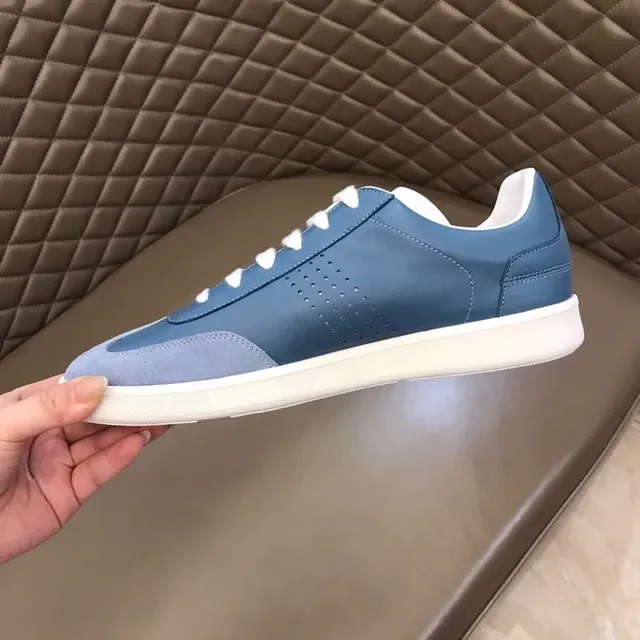 Dior Blue White Low-Top Mixed-Material Lifestyle Sneakers 2