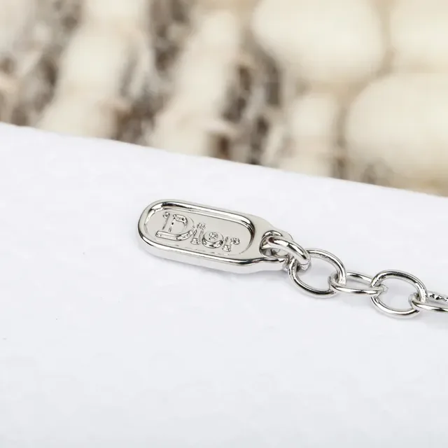 Dior Double-Chain Bow and CD Logo Charm Bracelet 3