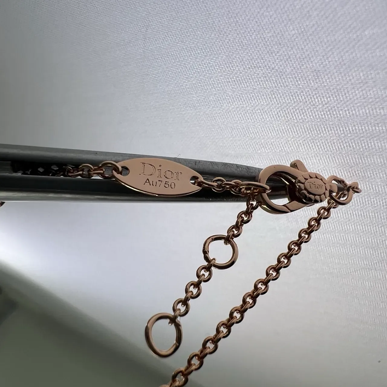 Dior Gold Silver Chain-Link Sunburst Charm Bracelet 2