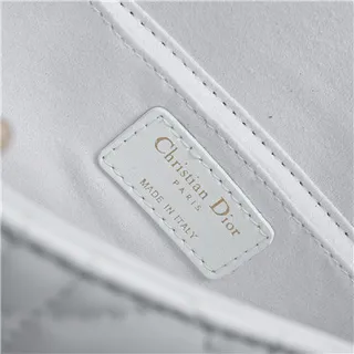 Dior Lady Dior Sac Tote Rose Pâle Matelassé 11