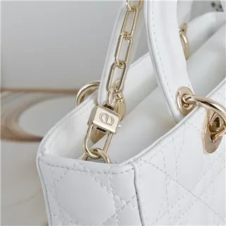 Dior Lady Dior Sac Tote Rose Pâle Matelassé 15